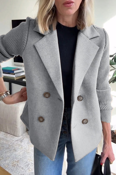 Amelia™ | Blazer Chic con Maniche in Maglia