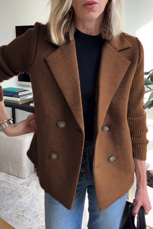 Amelia™ | Blazer Chic con Maniche in Maglia