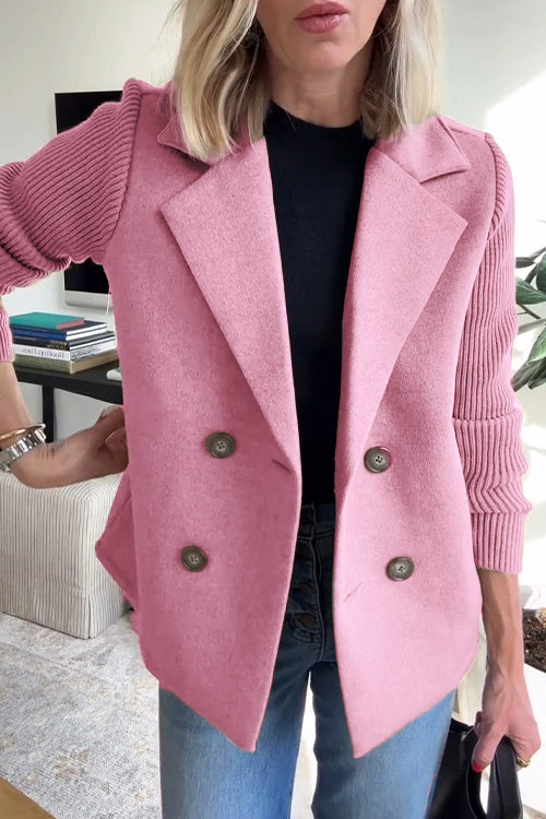 Amelia™ | Blazer Chic con Maniche in Maglia