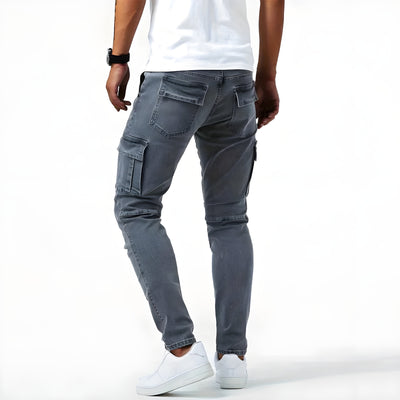 Samuel™ | Pantaloni Cargo in Denim Stretch