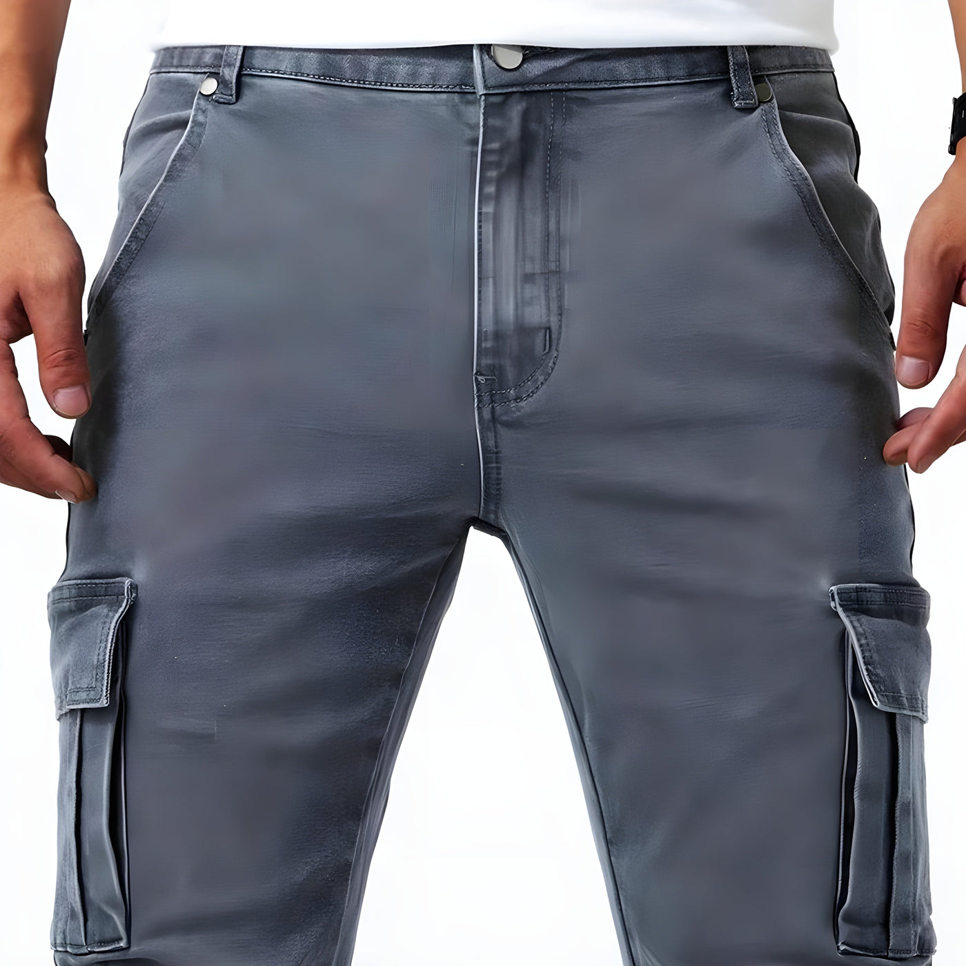 Samuel™ | Pantaloni Cargo in Denim Stretch