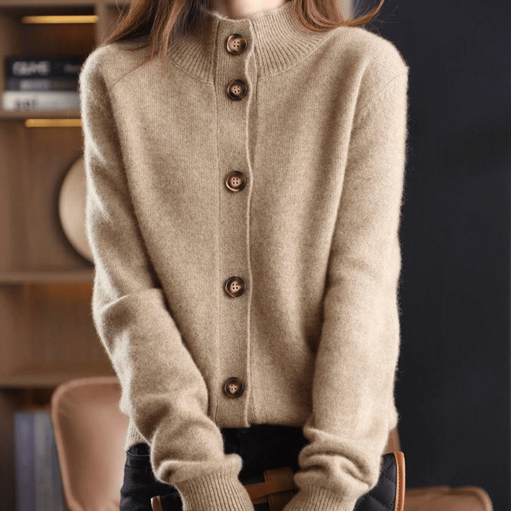 Annie™ | Gilet in Cashmere Lavorato a Maglia 