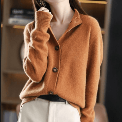 Annie™ | Gilet in Cashmere Lavorato a Maglia 
