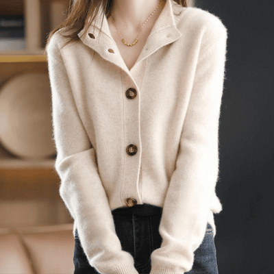 Annie™ | Gilet in Cashmere Lavorato a Maglia 