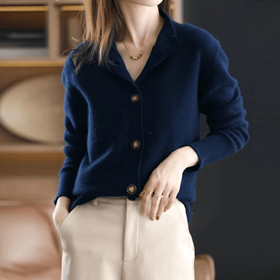 Annie™ | Gilet in Cashmere Lavorato a Maglia 